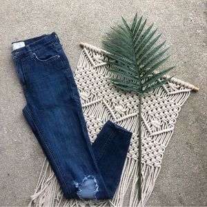 Free People Distressed Skinny Jeans Size 26